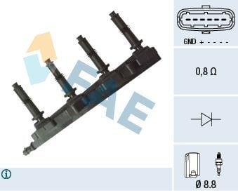 FAE 80269 Ignition Coil for Vectra C 2.2L Z22YH — Coils & Plugs
