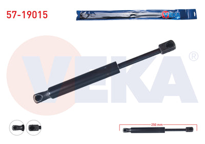 Veka 57-19015 Motor Hood Gas Strut 250mm / 660N Ford Mondeo III 2000-2007 | Set of 2
