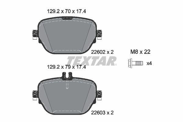 TEXTAR 2260201 Brake Pads