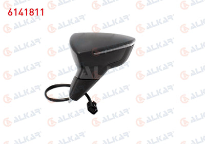Alkar 6141811 Outer Rear View Mirror Left Electric Heated with Turn Signal 6 Pin Seat Ibiza V (Kj — Tail, Signal & Reflectors