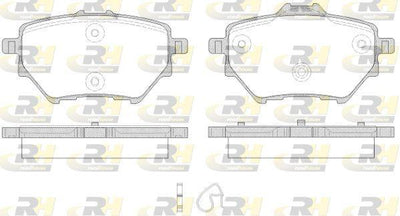 ROADHOUSE 21562.00 Brake Pad Rear 268 mm Grandland X Combo E 5008 Rifter 308 II 3008 508 II Berlingo C4 Picasso — Brake Pads