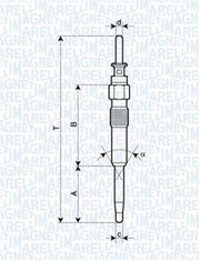 magneti marelli glow plug 060900460606 front view, magneti marelli glow plug technical specifications, magneti marelli glow plug installation MAGNETI MARELLI Glow Plug 060900460606 - Compatible with BMW 3 Series, 5 Series, X3, X5, X6 | 2.0-3.0D MAGNETI MARELLI Glow Plug 060900460606 for BMW magneti-marelli, glow-plug, bmw-parts, engine-performance, car-maintenance, mechanics-tools, diesel-engine, automotive-accessories, ai-generated, auto-repair