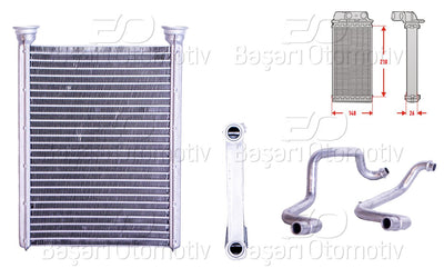 Wisco 3143184-00 Heater Core Brazing 148X210mm Renault Fluence Megane 3 Fiat Talento Opel Vivaro 1.5-2.0 08 — Heater & Blower
