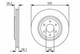 BOSCH Front Brake Disc for NP300 Navara (D40) — Brake Rotors & Drums