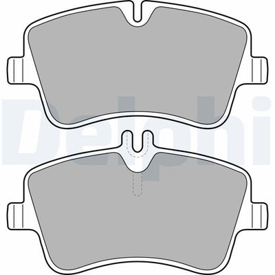 Delphi LP1696 Brake Pad Front Mercedes C W203-Clc (Cl203)-Clk (C209) 01-11 — Brake Pads