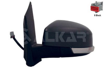 Alkar 6125401 Outer Rear View Mirror Left Electric Heated Primed Aspheric (6 Pin) Ford Focus II (Da) 2004-2011 — Mirrors