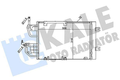 KALE Climate Radiator Condenser for Astra H (1.3D-1.7D) - Durable Aluminum — Condensers & Evaporators