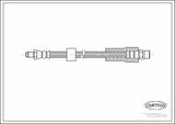 CORTECO Brake Hose E-38 Rear - Durable Brake Component — Brake Hydraulics