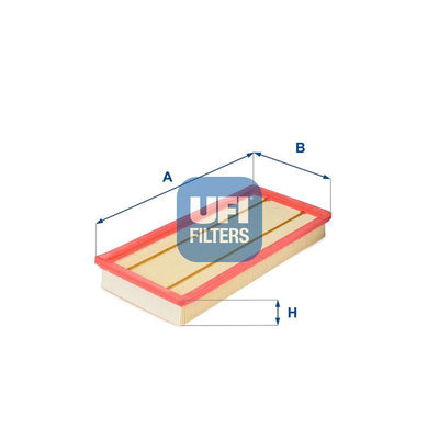 Ufi 30.153.00 Air Filter 307 207 206 C2 C3 Fiesta 1.4Hdi 68Hp with Bracket