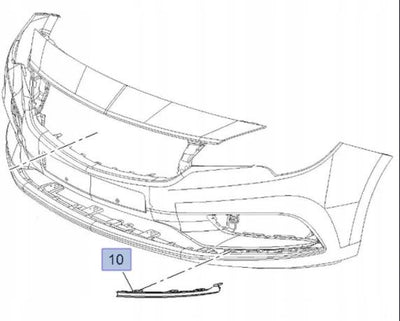 PSA 13469599 Opel Astra K Right Fog Lamp Lower Plastic Trim Genuine — Tail, Signal & Reflectors