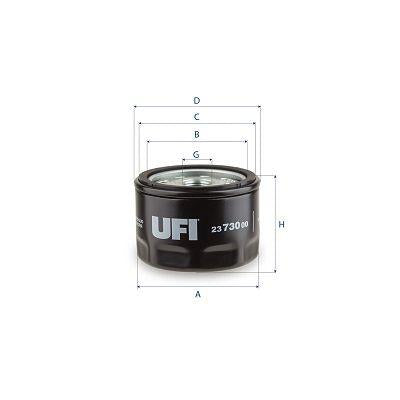 Ufi 23.730.00 Oil Filter-Focus IV 1.0 Ecoboots 125-92 KW 07 / 20 — Oil Filters