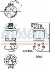 NISSENS EGR Valve — Emission Control