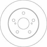 TRW DF4811 - Brake Discs for Auris & Corolla Sedan — Brake Rotors & Drums