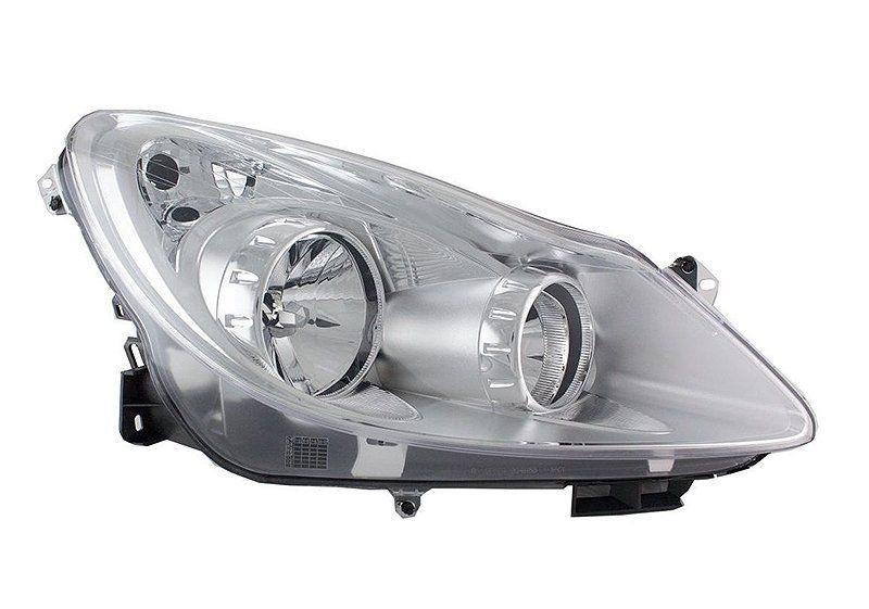 Depo Opel Corsa D Right Headlight - Compatible with 2007-2010 Models — Headlights