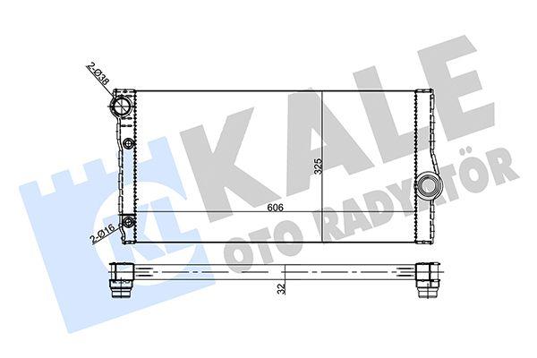 Kale 355685 Su Radiator BMW 5 F07/F10/F11 518-535D 6 F06/F12/F13 640D 7 F01/F02/F03/F04 730D/740D — Radiators & Fans