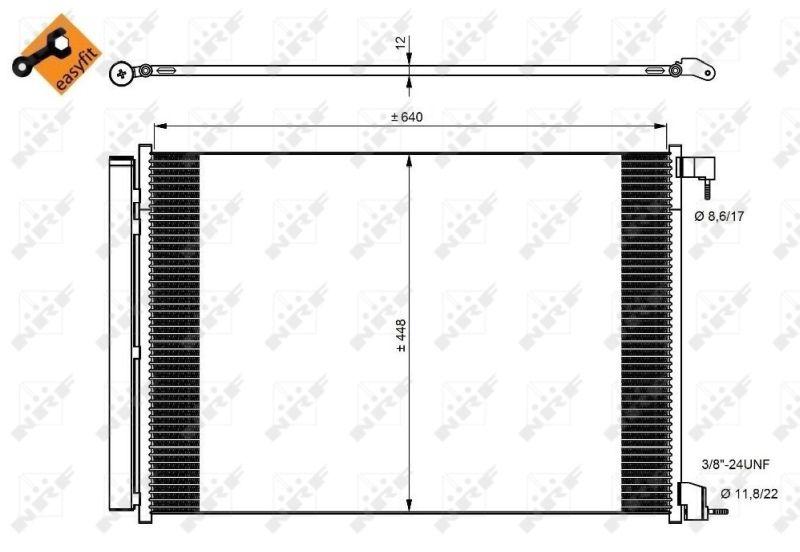 NRF 350082 A/C Condenser X253 15 > W205 14 > S205 15 > W213 16 > S213 17 > W222 17 — Condensers & Evaporators