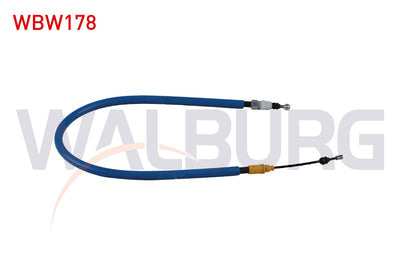 WALBURG WBW178 El Brake Cable Rear Left with Disc Citroen C3 Picasso / Ds5 / Peugeot 5008 1.6 HDi 2 — Brake Cables & Hardware