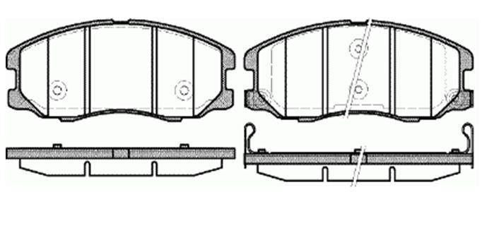 MGA 55336 Brake Pad Brake Front-(Chevrolet: Captiva 07 > 12 / Opel: Antara 07 > 12) — Brake Pads