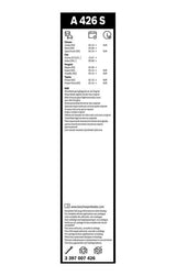 BOSCH Wiper Blade Kit 3397007426 - 65cm & 47cm for Fiorino, Bipper, Nemo — Wipers