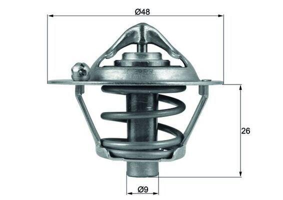 MAHLE TX10882D Thermostat 82°C - Focus, Fiesta, Fusion — Water Pump & Thermostat
