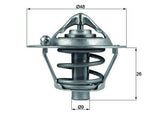 MAHLE TX10882D Thermostat 82°C - Focus, Fiesta, Fusion — Water Pump & Thermostat