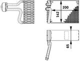 BEHR AE66000P Evaporator 639 - Vehicle Cooling System — Mahle, Condensers & Evaporators