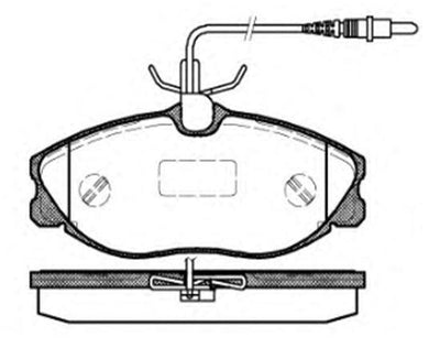 MGA 55162 Front Brake Disc Brake Pad Wva 21672 21674 21886 (Peugeot: 306 406 2.0) — Brake Pads