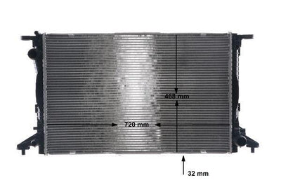 Mahle CR960000S Water Radiator Audi — Radiators & Fans