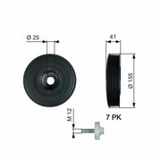 gates tvd1017a crank pulley and bolt, gates crank pulley specifications GATES TVD1017A Crank Pulley + Bolt for 03-Megane II/III, Laguna II, Scenic 1.9Dci - Quality Replacement Part GATES TVD1017A Crank Pulley with Bolt - For Megane, Laguna, Scenic gates, crank-pulley, car-parts, renault, mechanics, automotive, engine-parts, replacement-parts, car-owners, ai-generated