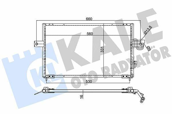 KALE 386400 AC Radiator - Condenser for 1995-2000 Accent 1.3-1.5 — Radiators & Fans
