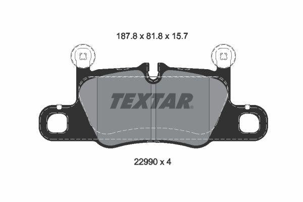 Textar 2299001 Brake Pad Rear Cayenne Bm 17 — Brake Pads