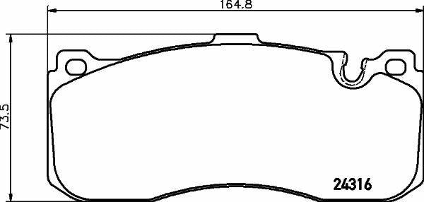 HELLA Pagid Brake Pads Front