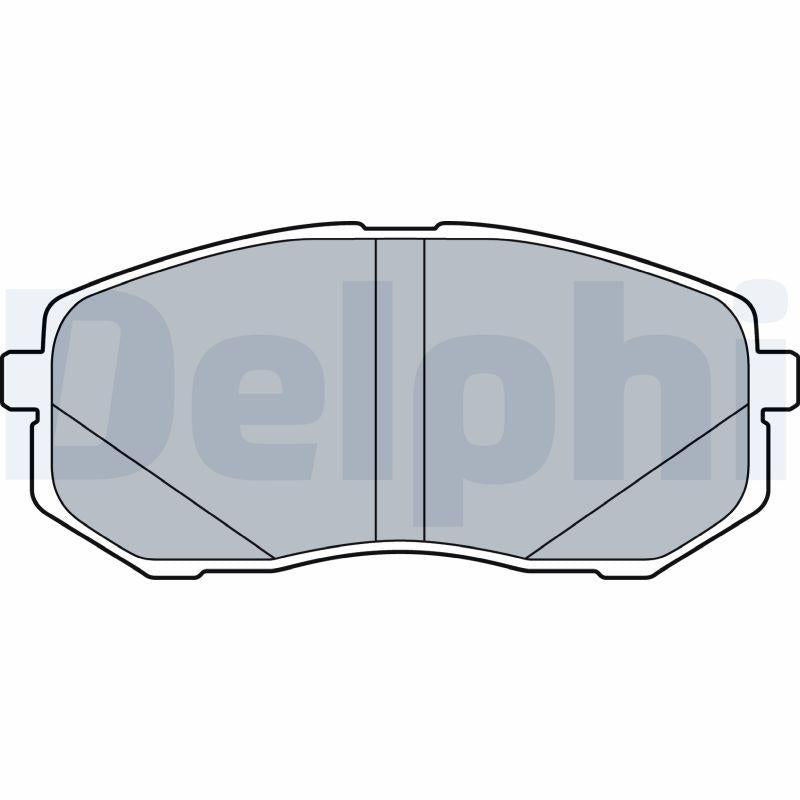 Delphi LP3538 Brake Pad Front Hyundai Tucson 16-20 ix-35 10-15 Kia Sportage 11-18 I-40 12-15 Kona 18- 1.6-2.0 GDI