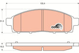 TRW Front Brake Pads GDB3435 - High Performance for Mitsubishi L200 & Fiat Fullback