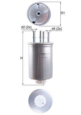 Mahle KL1026 Fuel Filter Jaguar XF/XJ 3.0 D 09-16, XF (X250) 30D — Fuel Delivery