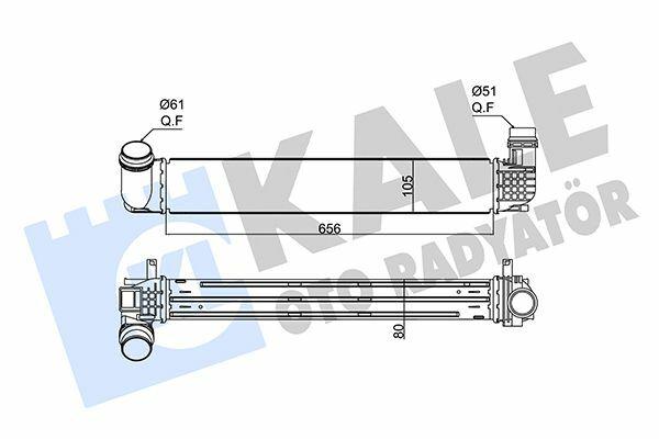 KALE Turbo Radiator (Intercooler) 09 Megane, Scenic, Fluence — Radiators & Fans
