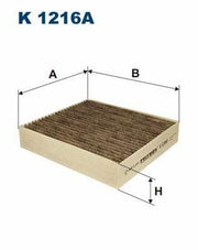 filtron k1216a pollen filter active carbon, active carbon pollen filter dimensions and specifications FILTRON K1216A Pollen Filter - Active Carbon Filter for Car Owners | 7.01 in x 8.00 in x 1.57 in FILTRON K1216A Pollen Filter - Active Carbon filtron, pollen-filter, active-carbon-filter, car-parts, vehicle-maintenance, car-accessories, cabin-air-filter, air-quality, car-owners, ai-generated
