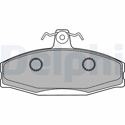 Delphi LP1429 Front Brake Pads - WVA 20861 for Volkswagen Caddy & Škoda Favorit