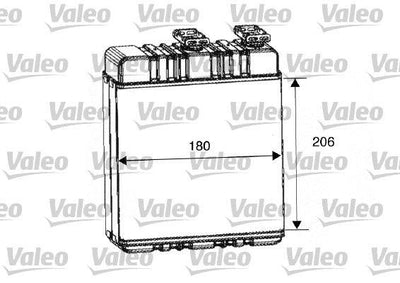 Valeo 812222 Heater Core (Behr Type) Astra G Zafira A — Heater & Blower