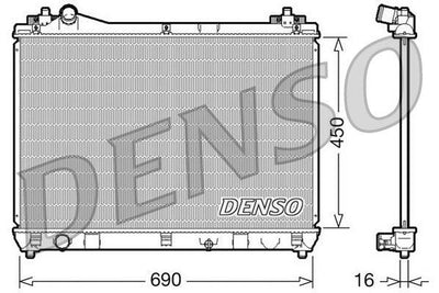 Denso DRM47016 Water Radiator Grand Vitara (Jt) 2.0 06-15 — Radiators & Fans