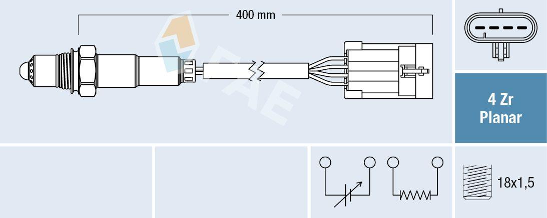 FAE 77678 Oxygen Sensor Chevrolet Aveo-Kalos-Nubira — Oxygen & Air-Fuel
