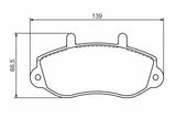 BOSCH Brake Pad for Master II Minibus / Van - Low-Metallic Material — Brake Pads