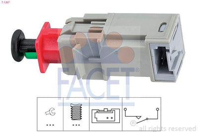 Facet 7.1207 Clutch Pedal Switch Astra G / H Corsa C / D / E Vec.C