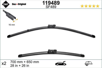 SWF Wiper Blade Tk 70 + 65Cm 17-Crafter - Wiper Set — Wipers