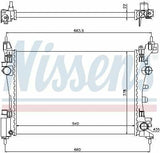 Nissens Radiator for Opel Corsa D Z12xep-Z14xep - Quality Aluminum Design — Radiators & Fans