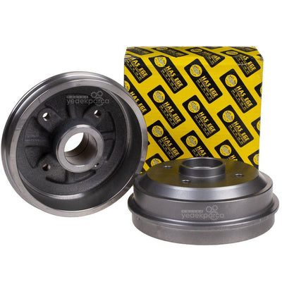 Hasefe Citroen Saxo Rear Brake Drum Set - 2 Pieces for 1997-2003 Models — Brake Rotors & Drums