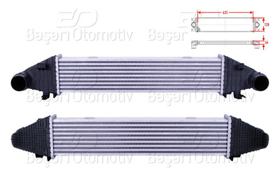 Wisco 3113833-00 Turbo Radiator (Intercooler) 625X128x64 Mercedes-Benz W204 C180 CDI C200 CDI C250 CGI W21 — Radiators & Fans