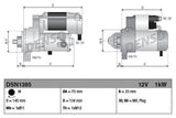 DENSO DSN1385 Starter Motor for 2009 Civic 1.4 — Starting & Charging
