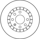 TRW DF1625 Disc Brake - Ventilated 256mm for Vectra and Astra — Brake Rotors & Drums