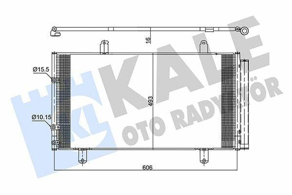 Kale Climate Radiator Condenser - High Quality Aluminum for Toyota Hiace 2.5 D-4D — Condensers & Evaporators